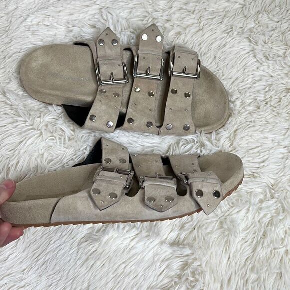 Rebecca Minkoff Womens Tania Open Toe Casual Slide Sandals Size 7.5M New - Picture 3 of 8